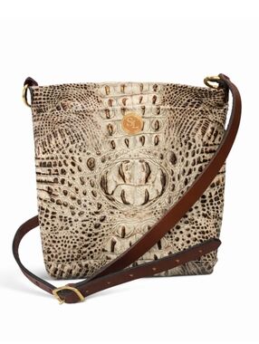 SOUTHLIFE SUPPLY CO CROC MEDIUM CROSSBODY BAG - CREAM AND COPPER